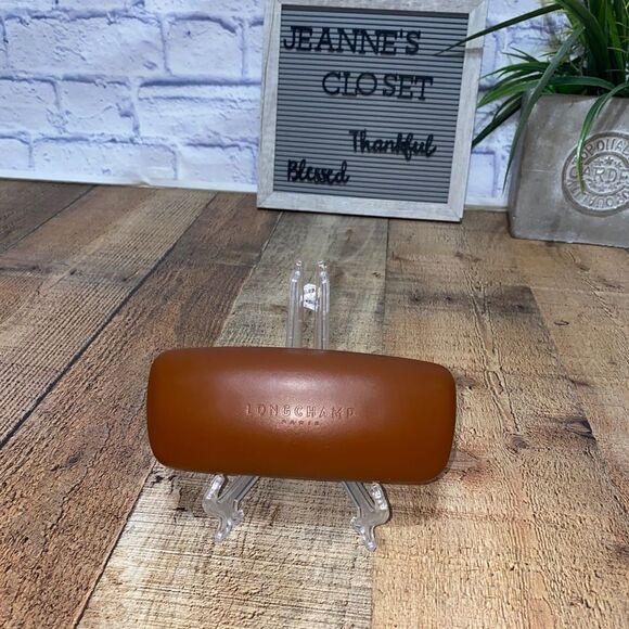 Longchamp Brown Eyeglass Sunglass Case Holder. - Picture 3 of 9